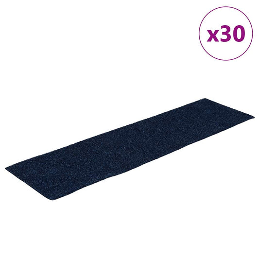 Stufenmatten Selbstklebend 30 Stk. 76x20 cm Marineblau Rechteckig