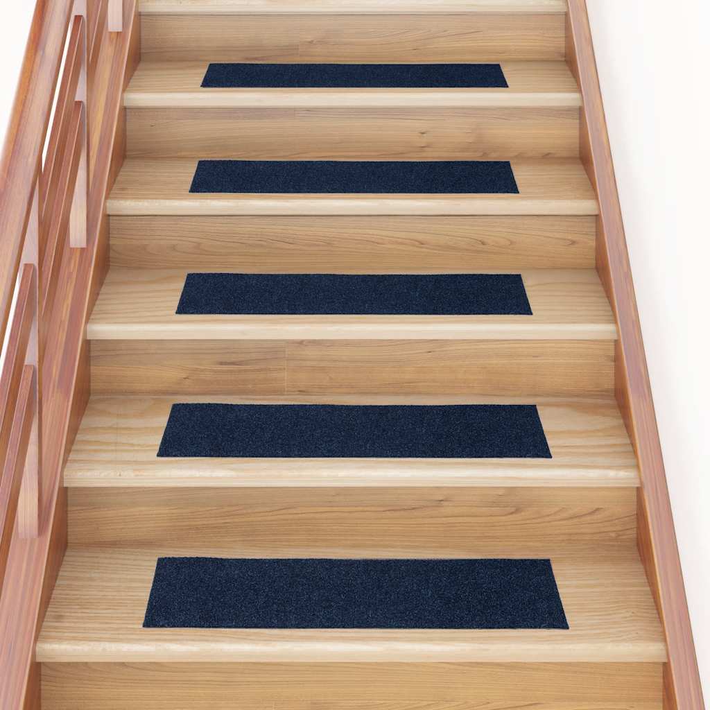 Stufenmatten Selbstklebend 30 Stk. 76x20 cm Marineblau Rechteckig