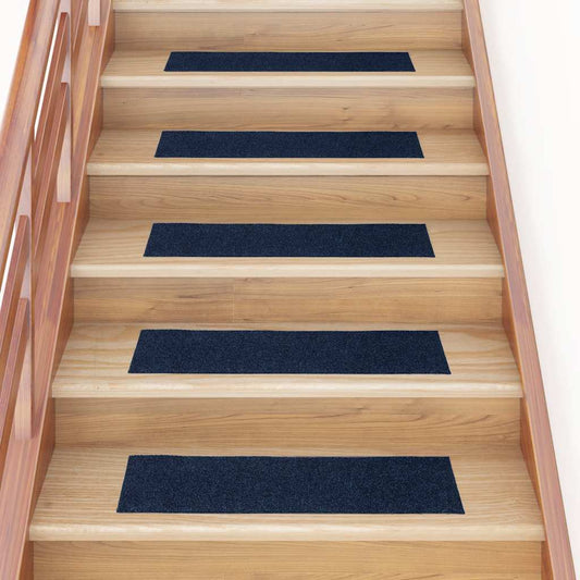 Stufenmatten Selbstklebend 30 Stk. 76x20 cm Marineblau Rechteckig