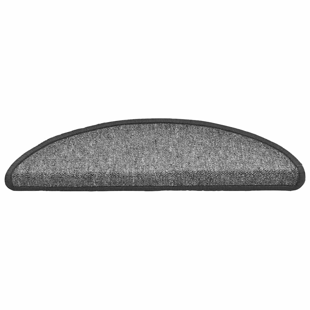 Stufenmatten 30 Stk. 56x17x3 cm Dunkelgrau Halbrund