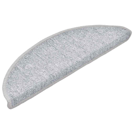 Stufenmatten 30 Stk. 56x17x3 cm Hellgrau Halbrund