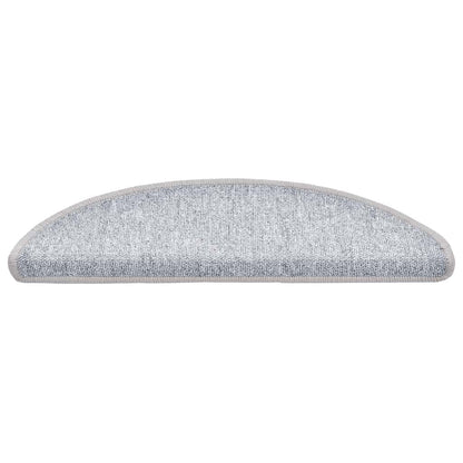 Stufenmatten 30 Stk. 56x17x3 cm Hellgrau Halbrund