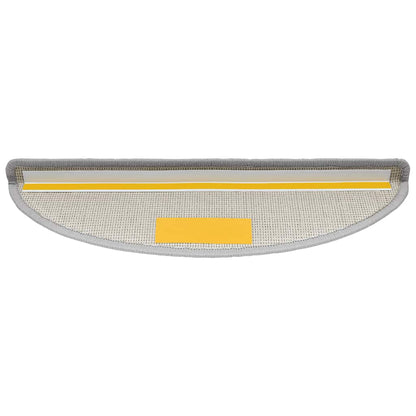 Stufenmatten 30 Stk. 56x17x3 cm Hellgrau Halbrund