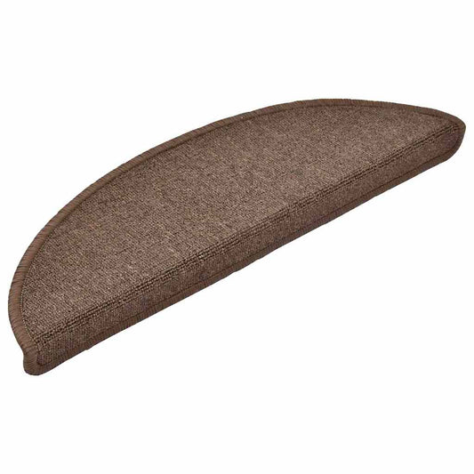 Stufenmatten 30 Stk. 56x17x3 cm Kaffeebraun Halbrund