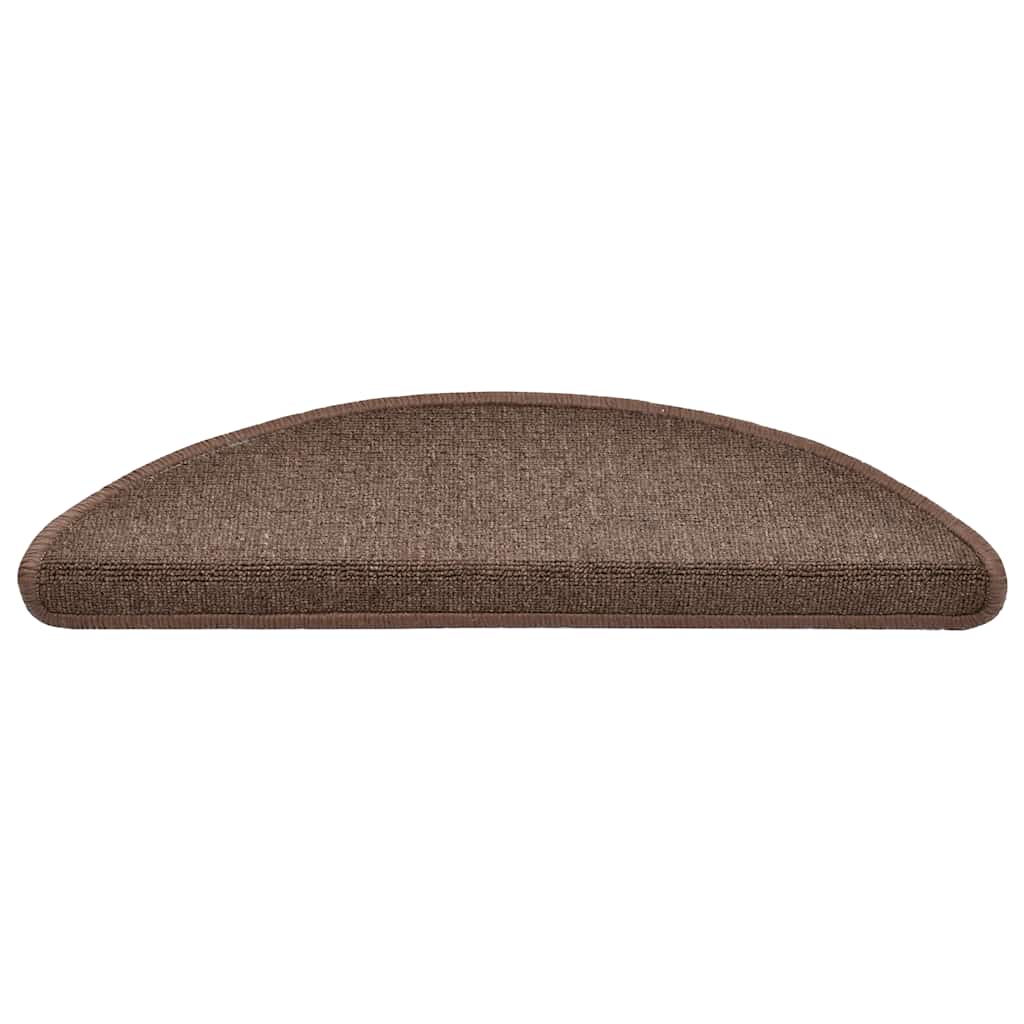 Stufenmatten 30 Stk. 56x17x3 cm Kaffeebraun Halbrund
