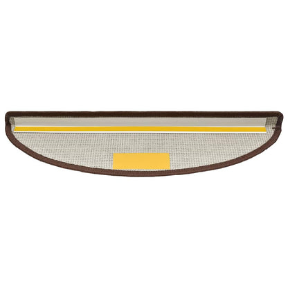 Stufenmatten 30 Stk. 56x17x3 cm Kaffeebraun Halbrund
