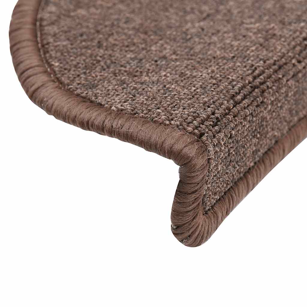 Stufenmatten 30 Stk. 56x17x3 cm Kaffeebraun Halbrund
