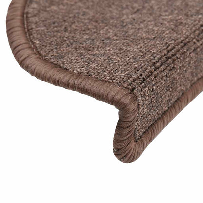 Stufenmatten 30 Stk. 56x17x3 cm Kaffeebraun Halbrund
