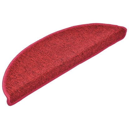 Stufenmatten 30 Stk. 56x17x3 cm Bordeaux Halbrund