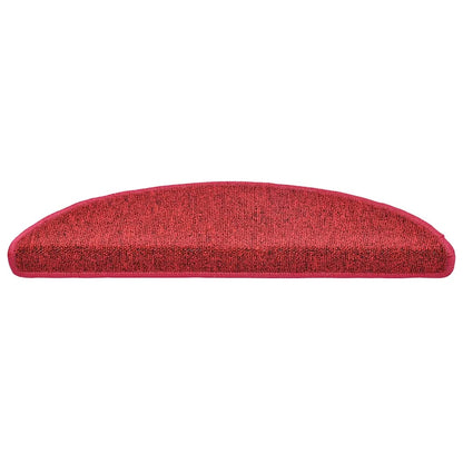 Stufenmatten 30 Stk. 56x17x3 cm Bordeaux Halbrund