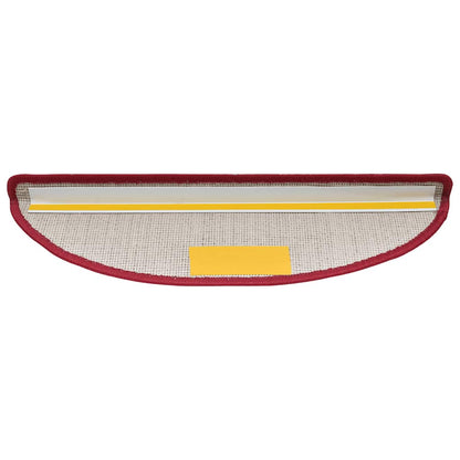 Stufenmatten 30 Stk. 56x17x3 cm Bordeaux Halbrund