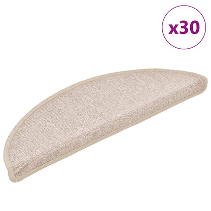 Stufenmatten 30 Stk. 56x17x3 cm Taupe Halbrund