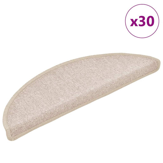 Stufenmatten 30 Stk. 56x17x3 cm Taupe Halbrund