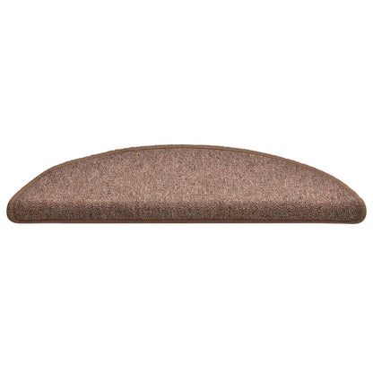 Stufenmatten 30 Stk. 56x17x3 cm Braun Halbrund