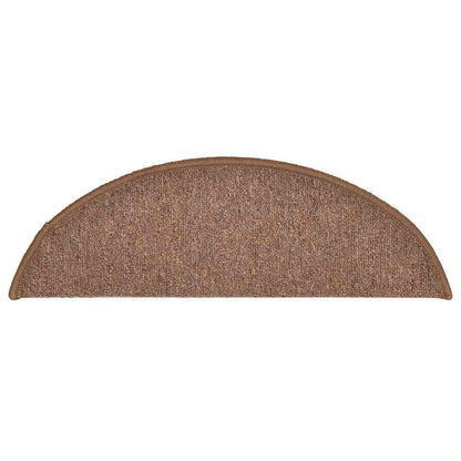 Stufenmatten 30 Stk. 56x17x3 cm Braun Halbrund