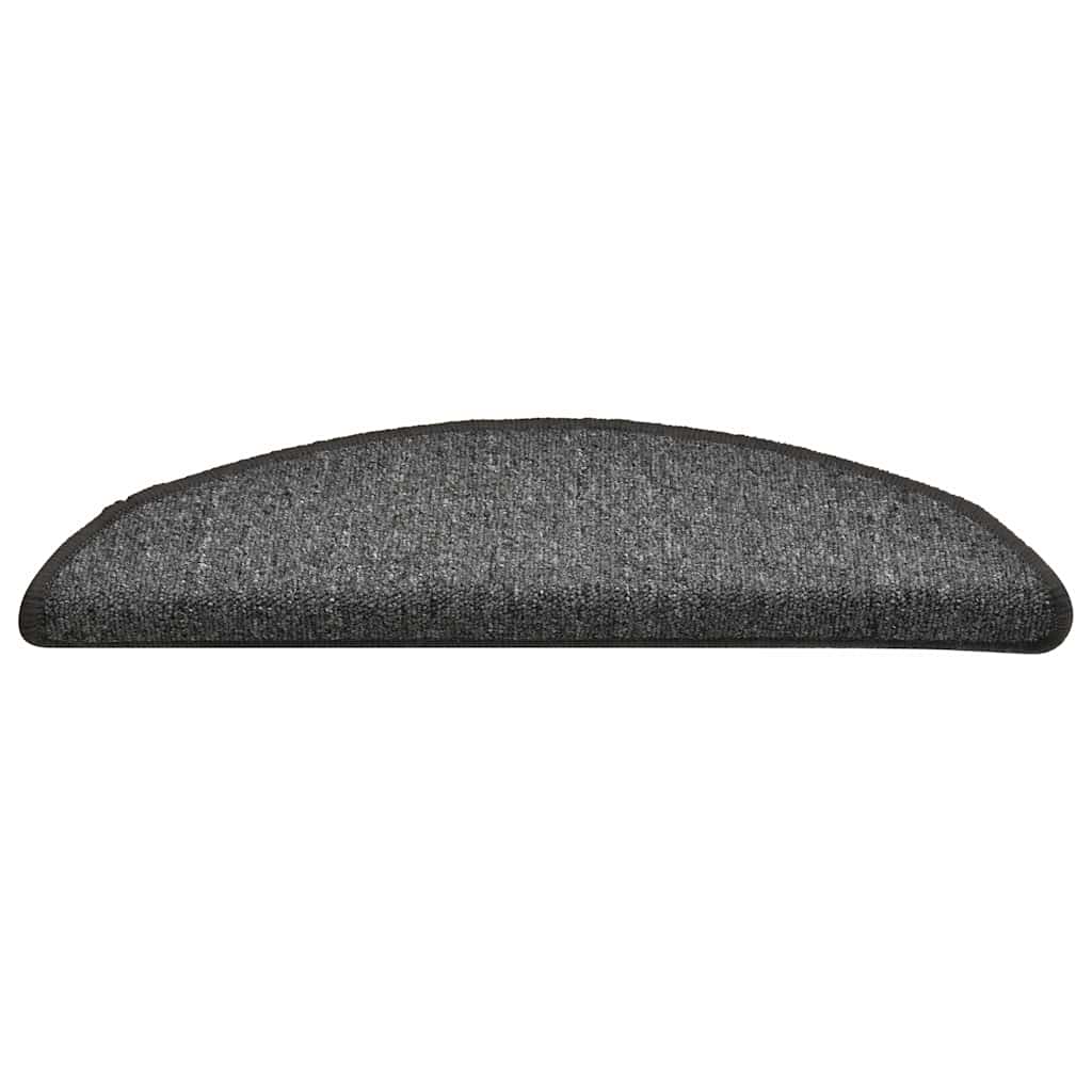 Stufenmatten 30 Stk. 56x17x3 cm Dunkelgrau Halbrund