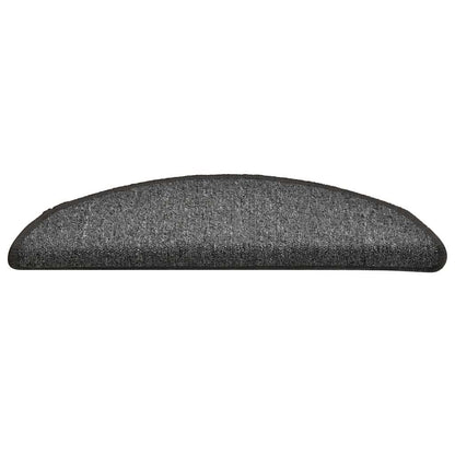 Stufenmatten 30 Stk. 56x17x3 cm Dunkelgrau Halbrund