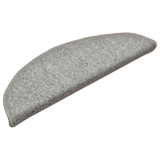 Stufenmatten 30 Stk. 56x17x3 cm Hellgrau Halbrund