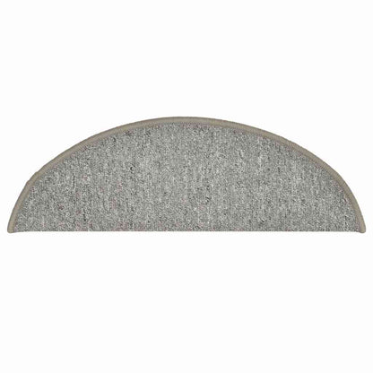 Stufenmatten 30 Stk. 56x17x3 cm Hellgrau Halbrund