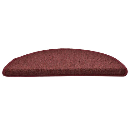 Stufenmatten 30 Stk. 56x17x3 cm Bordeaux Halbrund