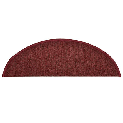 Stufenmatten 30 Stk. 56x17x3 cm Bordeaux Halbrund