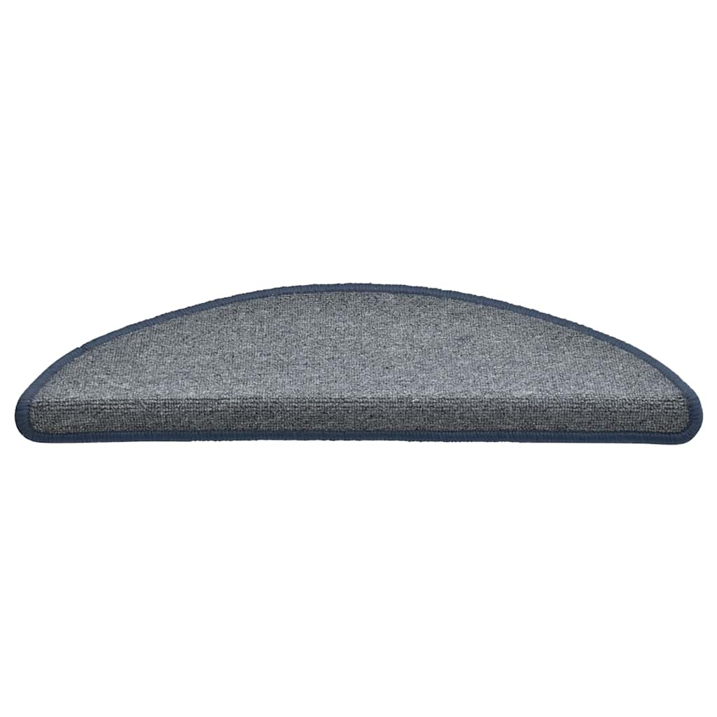 Stufenmatten 30 Stk. 56x17x3 cm Hellgrau und Blau Halbrund