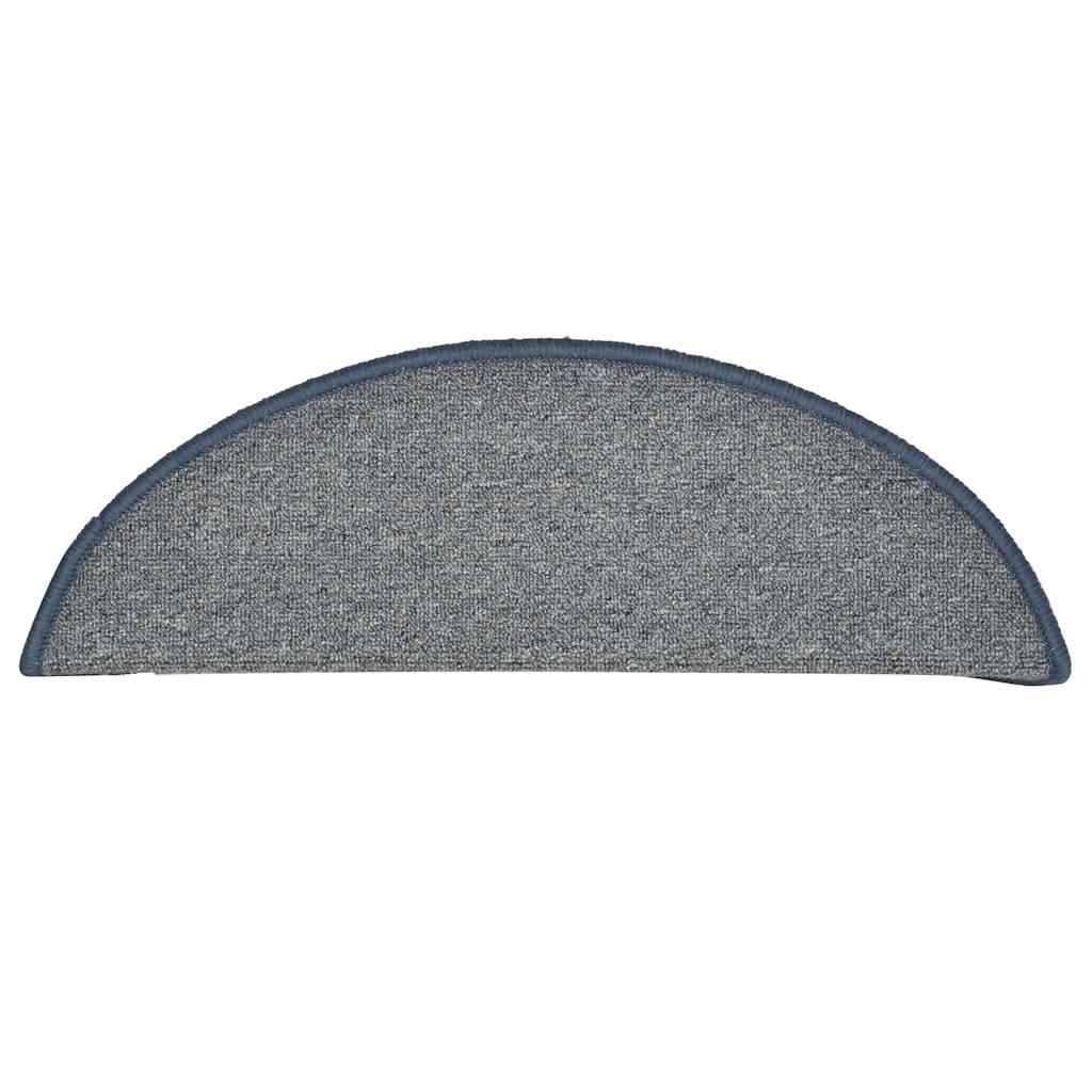 Stufenmatten 30 Stk. 56x17x3 cm Hellgrau und Blau Halbrund