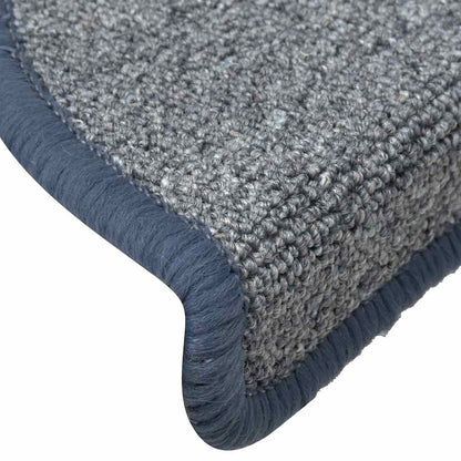 Stufenmatten 30 Stk. 56x17x3 cm Hellgrau und Blau Halbrund