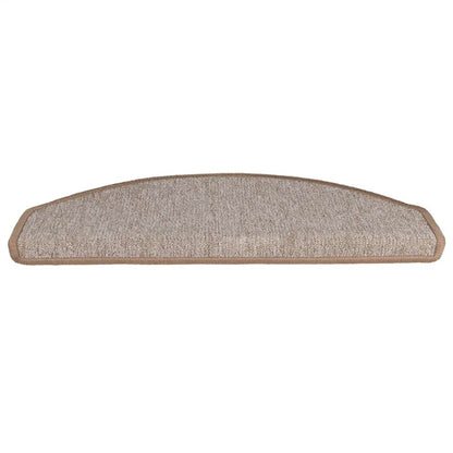 Stufenmatten 30 Stk. 65x24x4 cm Hellbraun Halbrund Groß