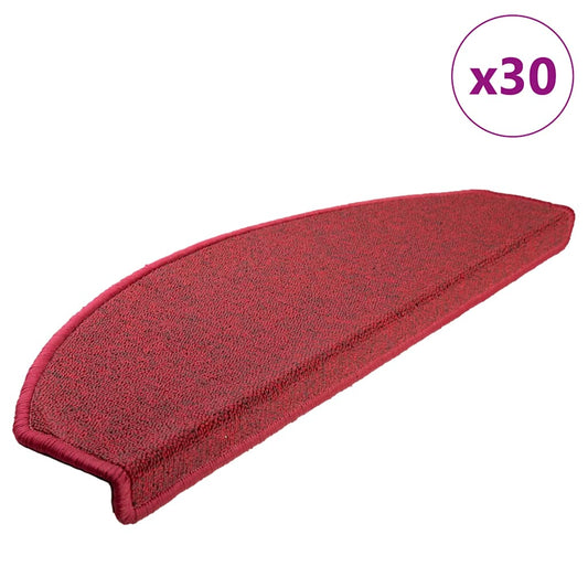 Stufenmatten 30 Stk. 65x24x4 cm Bordeaux Halbrund Groß