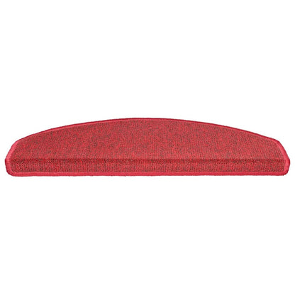 Stufenmatten 30 Stk. 65x24x4 cm Bordeaux Halbrund Groß