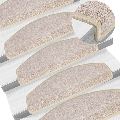 Stufenmatten 30 Stk. 65x24x4 cm Taupe Halbrund Groß