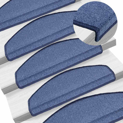 Stufenmatten 30 Stk. 65x24x4 cm Blau Halbrund Groß
