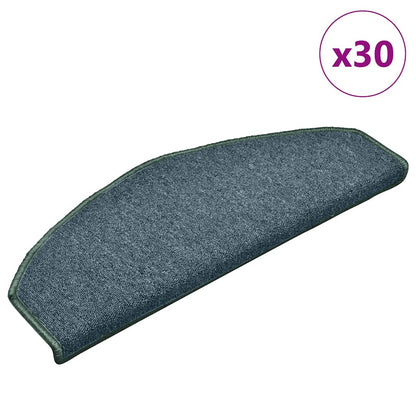Stufenmatten 30 Stk. 65x24x4 cm Dunkelgrün Halbrund Groß