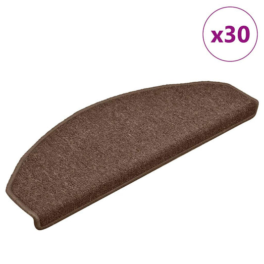 Stufenmatten 30 Stk. 65x24x4 cm Braun Halbrund Groß
