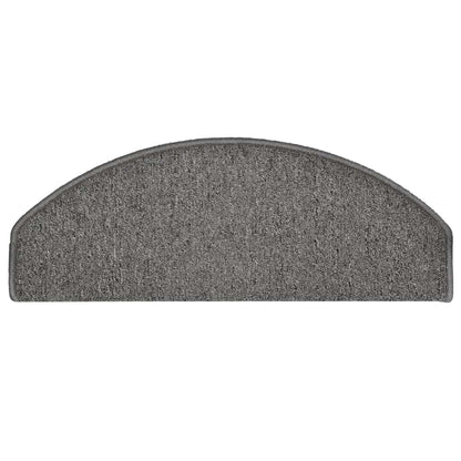 Stufenmatten 30 Stk. 65x24x4 cm Dunkelgrau Halbrund Groß