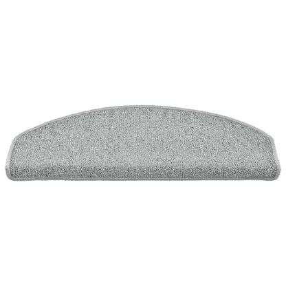 Stufenmatten 30 Stk. 65x24x4 cm Hellgrau Halbrund Groß