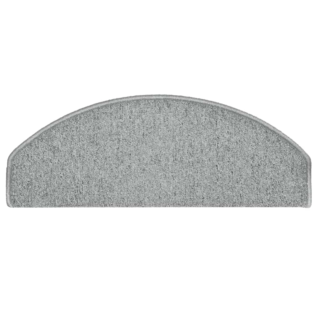 Stufenmatten 30 Stk. 65x24x4 cm Hellgrau Halbrund Groß