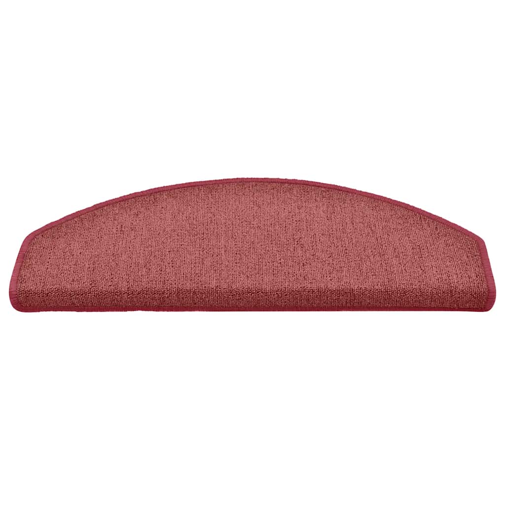 Stufenmatten 30 Stk. 65x24x4 cm Bordeaux Halbrund Groß