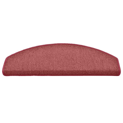 Stufenmatten 30 Stk. 65x24x4 cm Bordeaux Halbrund Groß