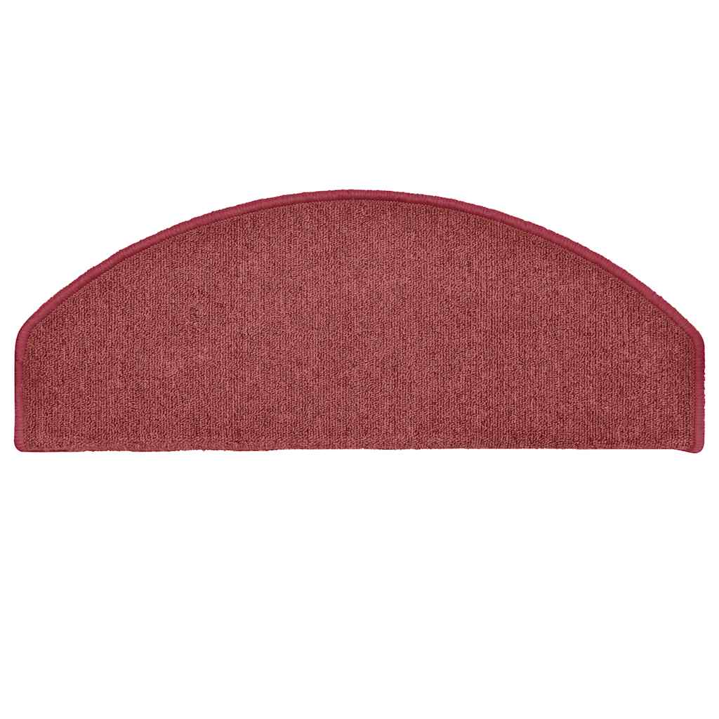 Stufenmatten 30 Stk. 65x24x4 cm Bordeaux Halbrund Groß