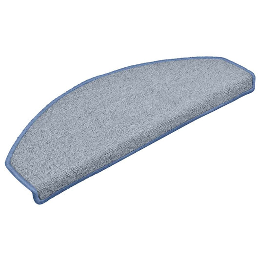 Stufenmatten 30 Stk. 65x24x4 cm Hellgrau und Blau Halbrund Groß