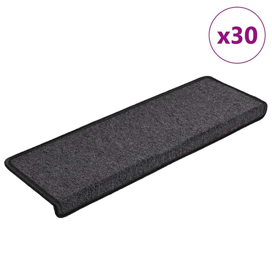 Stufenmatten 30 Stk. 65x21x4 cm Anthrazit Rechteckiger Rand