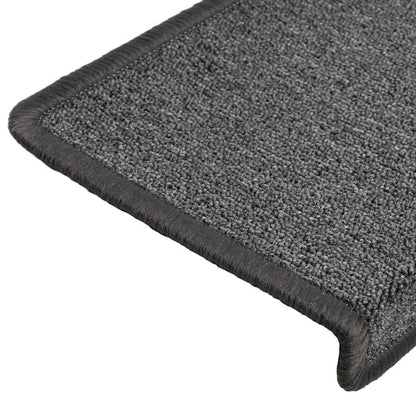 Stufenmatten 30 Stk. 65x21x4 cm Dunkelgrau Rechteckiger Rand