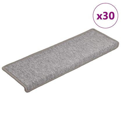 Stufenmatten 30 Stk. 65x21x4 cm Hellgrau Rechteckiger Rand