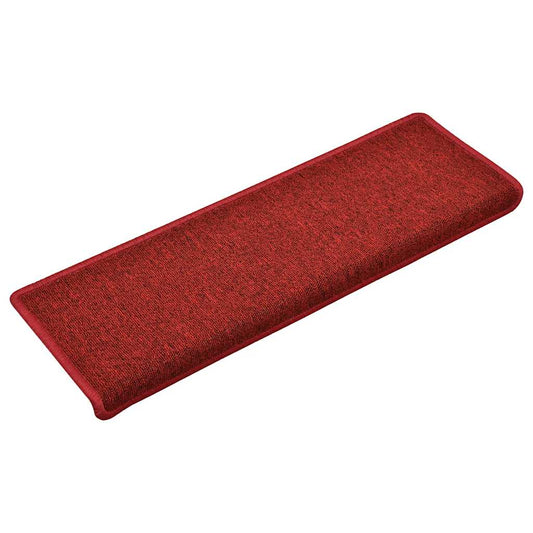 Stufenmatten 30 Stk. 65x21x4 cm Bordeaux Rechteckiger Rand