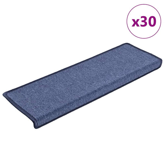 Stufenmatten 30 Stk. 65x21x4 cm Blau Rechteckiger Rand