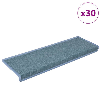 Stufenmatten 30 Stk. 65x21x4 cm Seeblau Rechteckiger Rand