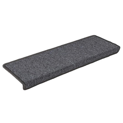 Stufenmatten 30 Stk. 65x21x4 cm Dunkelgrau Rechteckiger Rand
