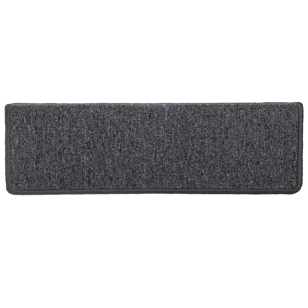 Stufenmatten 30 Stk. 65x21x4 cm Dunkelgrau Rechteckiger Rand